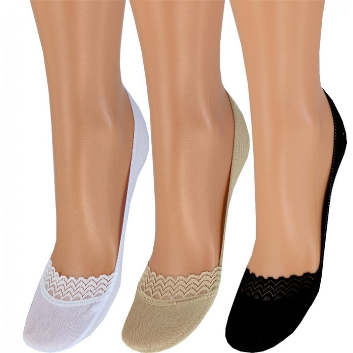 Bavlnené ťapky NOVIA | do balerínok B-7 tělová