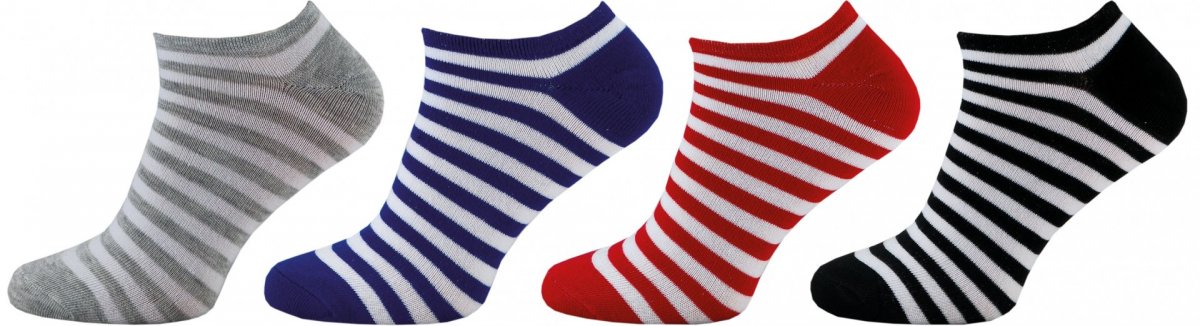 Dámske členkové ponožky 4 páry
