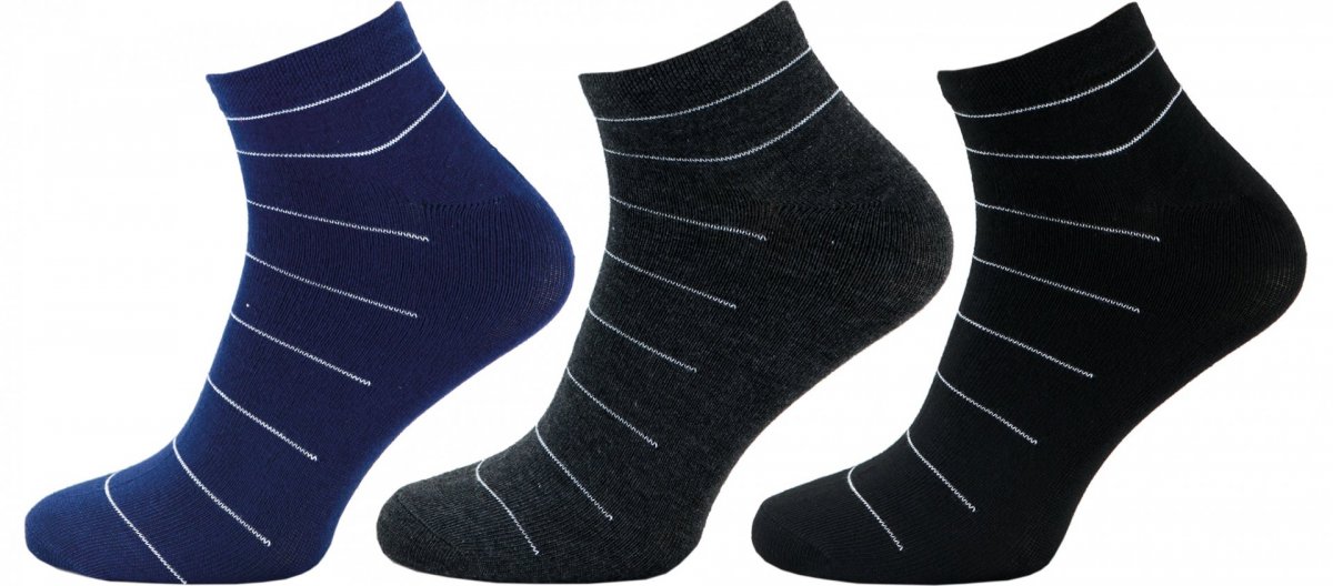 Pánske členkové ponožky 3 páry