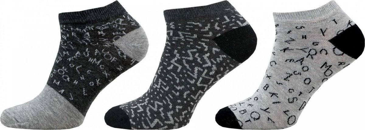 Pánské kotníkové ponožky multipack 3 páry