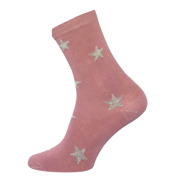 Dámské ponožky NOVIA | Lurex S07 růžové 3 páry