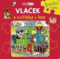 Knížkové puzzle - Vláček a zvířátka v lese Pavlína Šamalíková