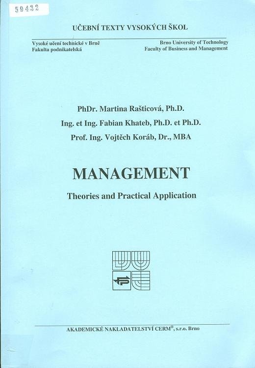 Management. Theories and Practical Application