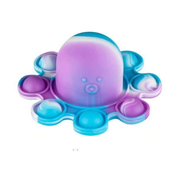 Antistresová hračka Pop it chobotnice oboustranná MIX barev