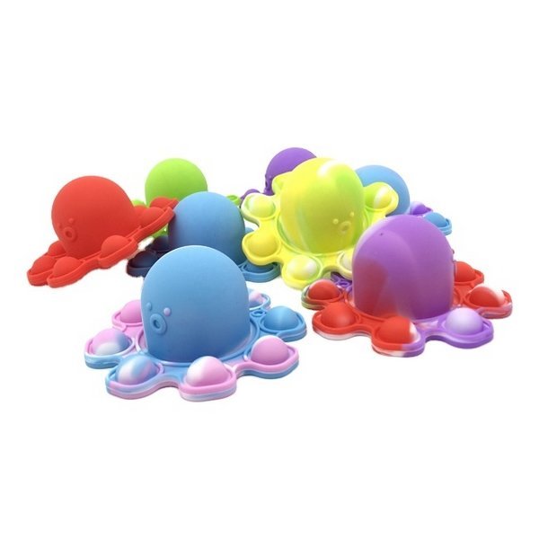 Antistresová hračka Pop it chobotnica obojstranná MIX farieb