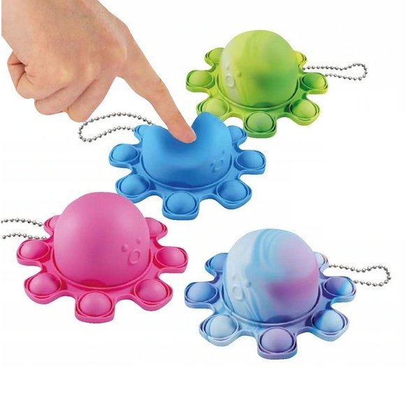 Antistresová hračka Pop it chobotnica obojstranná MIX farieb