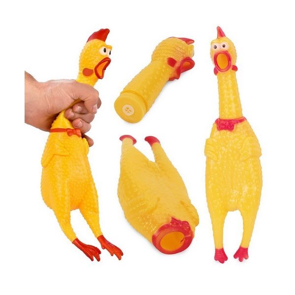 Sípoló játék kutyáknak - csirke31 cm