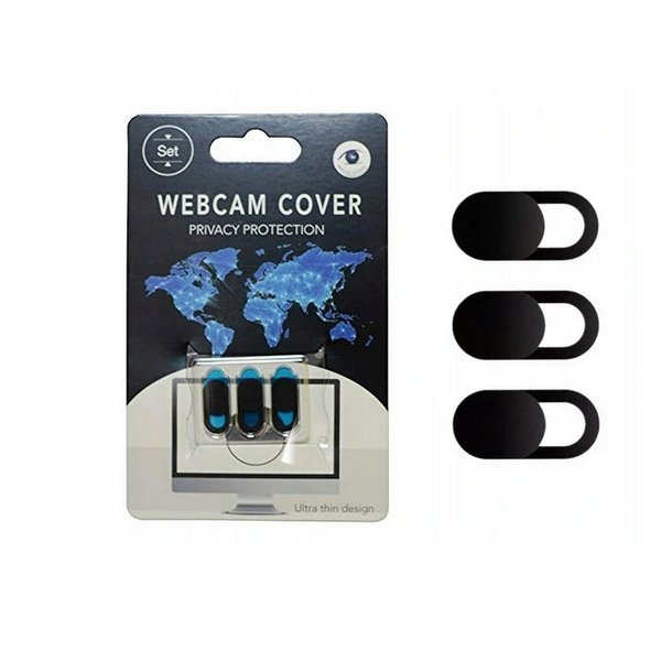 Webcam Cover védelem webkamerára, notebook-ra vagy az okostelefon selfie kamerájára, 3db