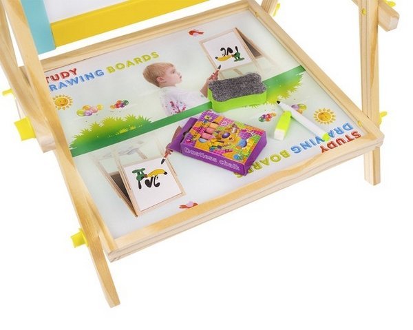 Kruzzel Multifunkčná obojstranná tabuľa pre deti 65 x 40 cm