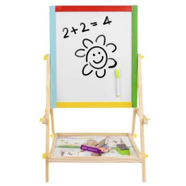 Kruzzel Multifunkčná obojstranná tabuľa pre deti 65 x 40 cm