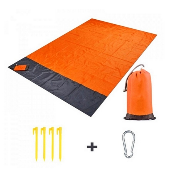 Magická podložka na pláž 210x200cm Color Oranžová