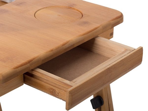 Bambusový skládací stolek na notebook