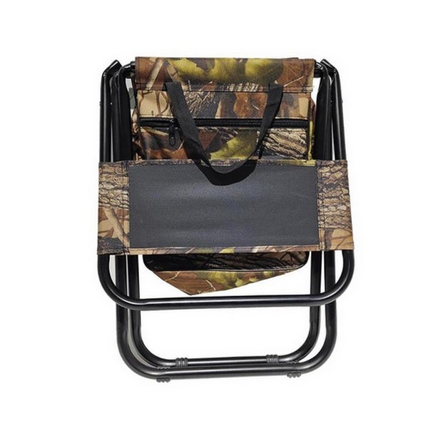 Kemping összecsukható szék hőtáskával, barna