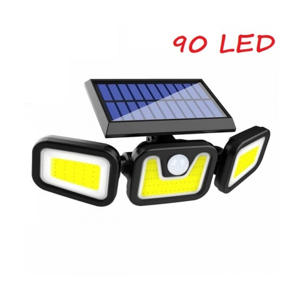 Solar kültéri 180 LED-es COB világítás mozgásérzékelővel