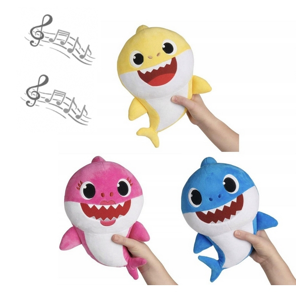 Baby Shark 32 cm-es plüss játék hanggal