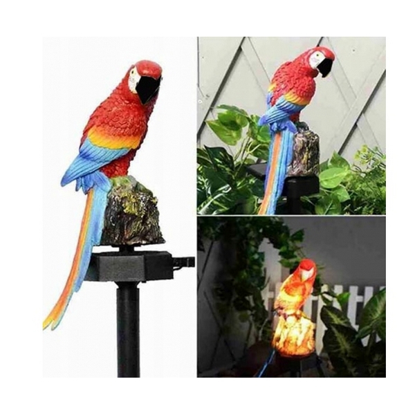 Dekoratív napfényes lámpa Papagáj