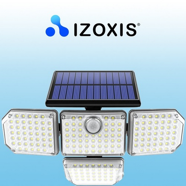 Solar kültéri 100 LED világítás mozgásérzékelővel