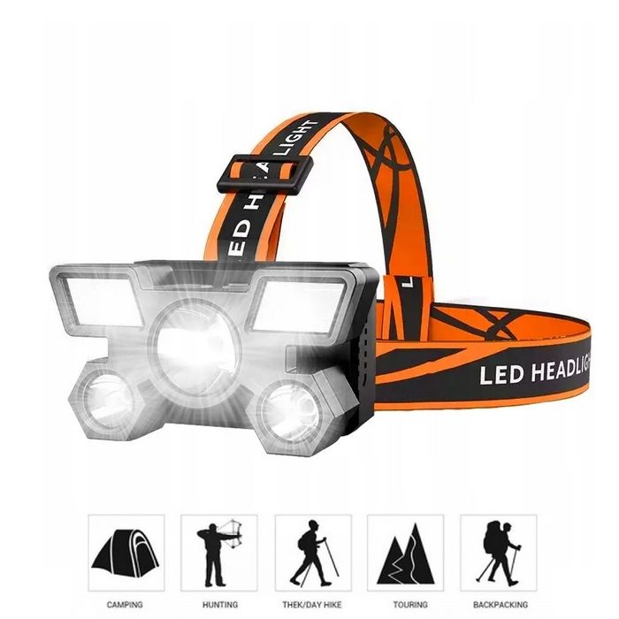 USB čelovka XPE High x 9 LED