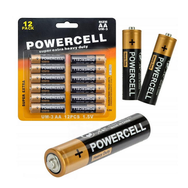 Baterie Powercell AA (R6) 12 ks