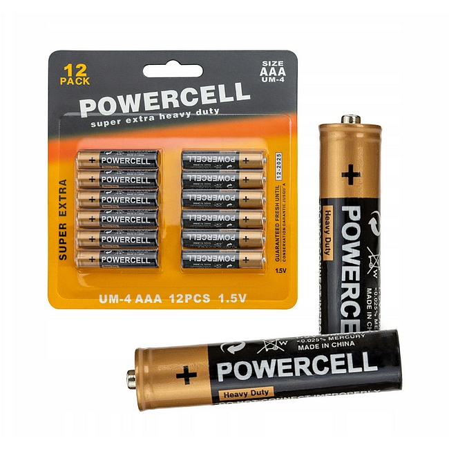Baterie Powercell AAA 12 ks