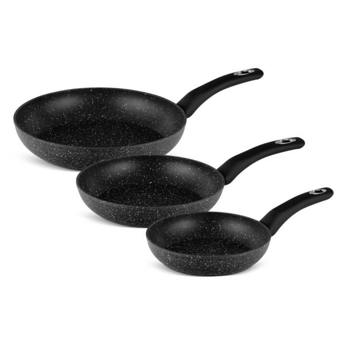 Edenberg EB-4115 Sada 3 panvíc s nepriľnavým mramorovým povlakom + Darček Magická hubka na čistenie nečistôt