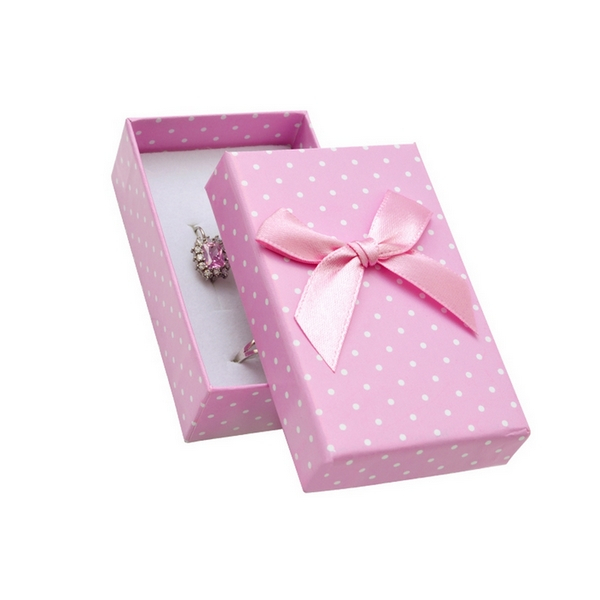 Papierová darčeková krabička ružová 50 x 80 mm