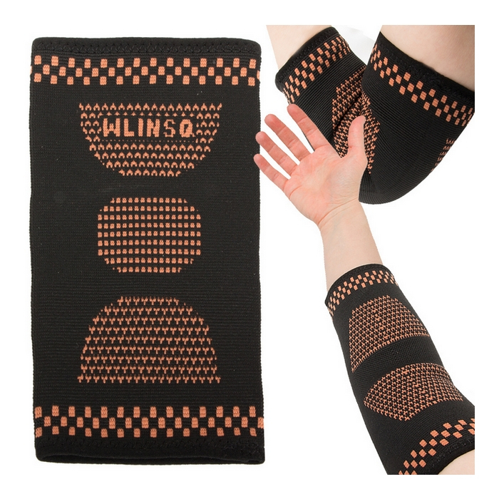 Verk 27172 Bandáž na lakeť elastická čierno oranžová