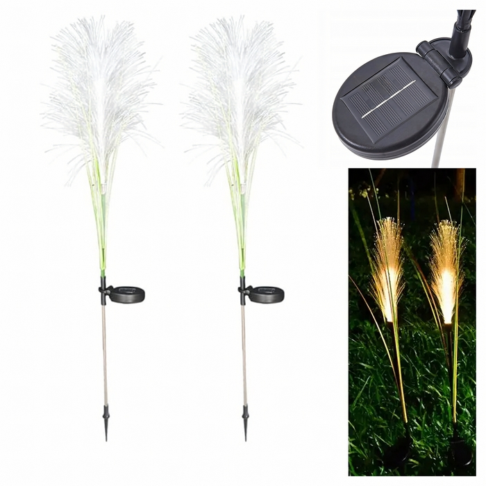 Grugen Solárna LED záhradná lampa - Pampas Grass 2 ks | 85 cm