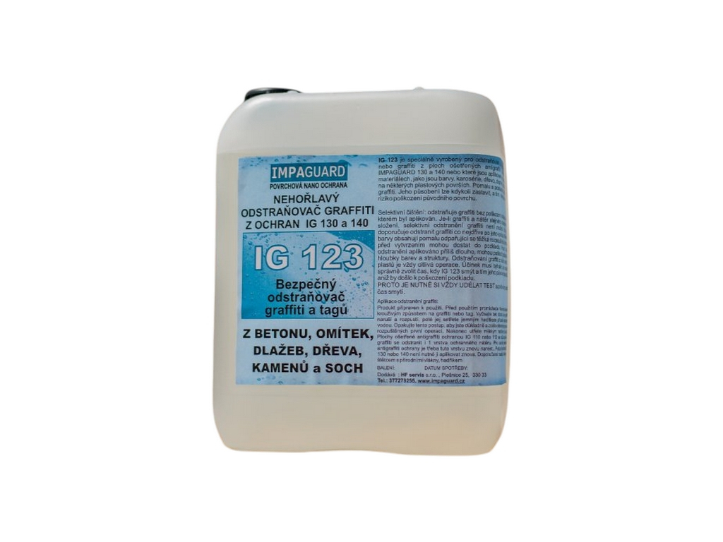 IMPAGUARD IG 123 Odstraňovač graffiti i na citlivé povrchy 5 l