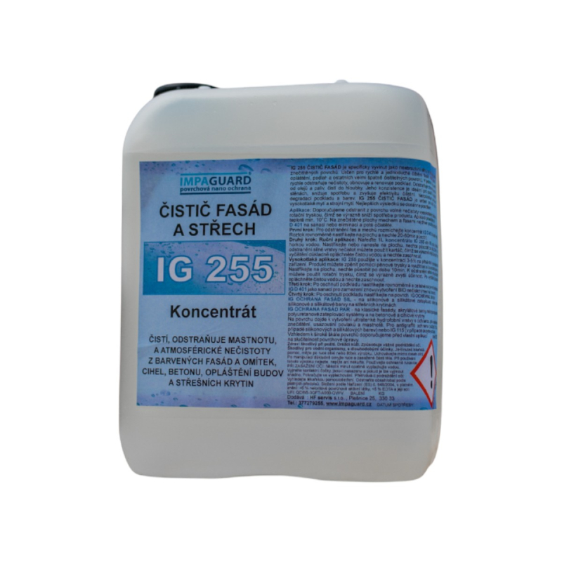 IMPAGUARD IG 255 - Silný a rýchly čistič fasád, striech a dlažieb - koncentrát 5 l