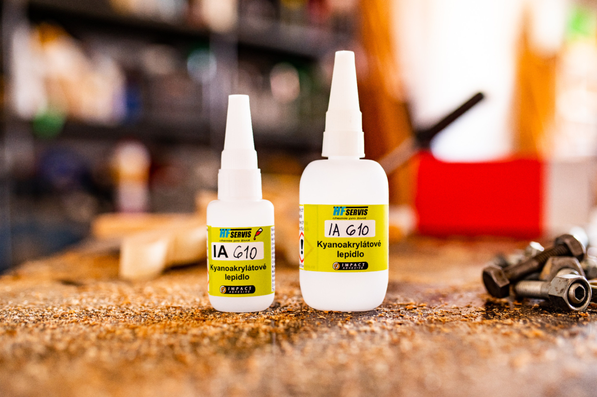 IA 610 - Konštrukčné sekundové lepidlo na lepenie PTFE, PP, PE, vitonu a silikónových gúm 20 g