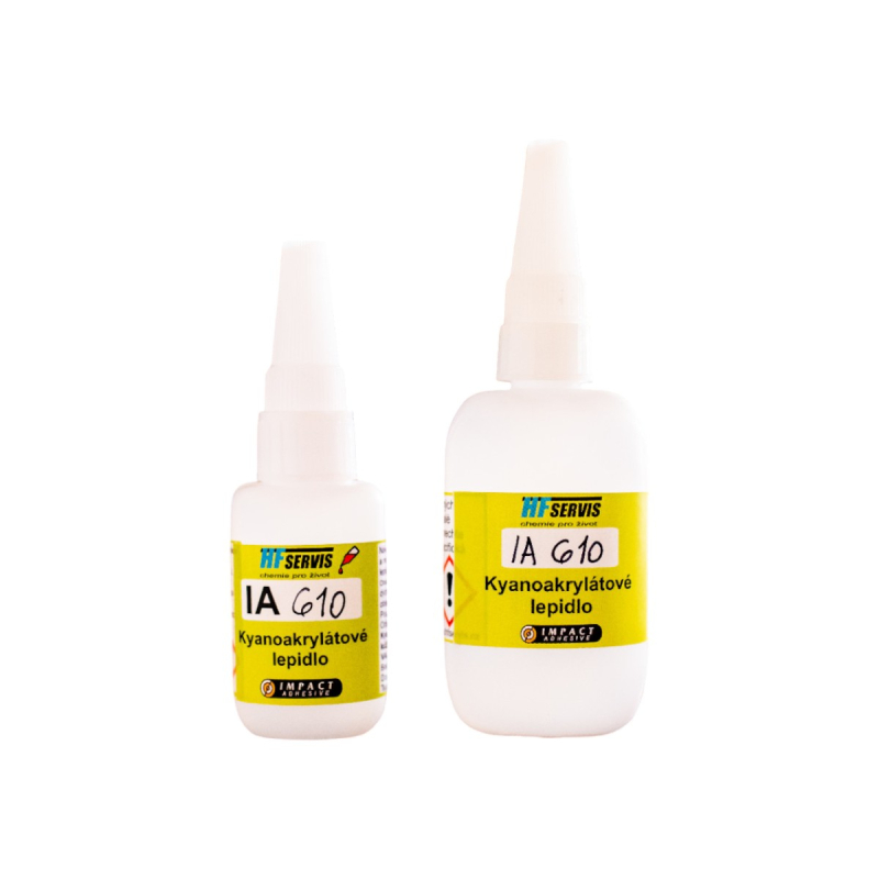 IMPACT ADHESIVE IA 610 - Konštrukčné sekundové lepidlo na lepenie PTFE, PP, PE, vitonu a silikónových gúm 20 g