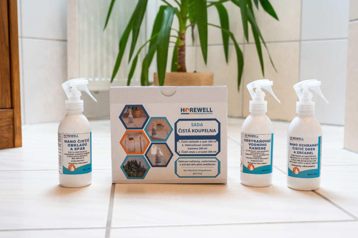 Horewell Nano Sada Čistá koupelna Sada 3x200 ml