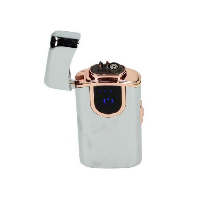 Gentelo Plazmový zapalovač s indikátorom batérie Strieborná