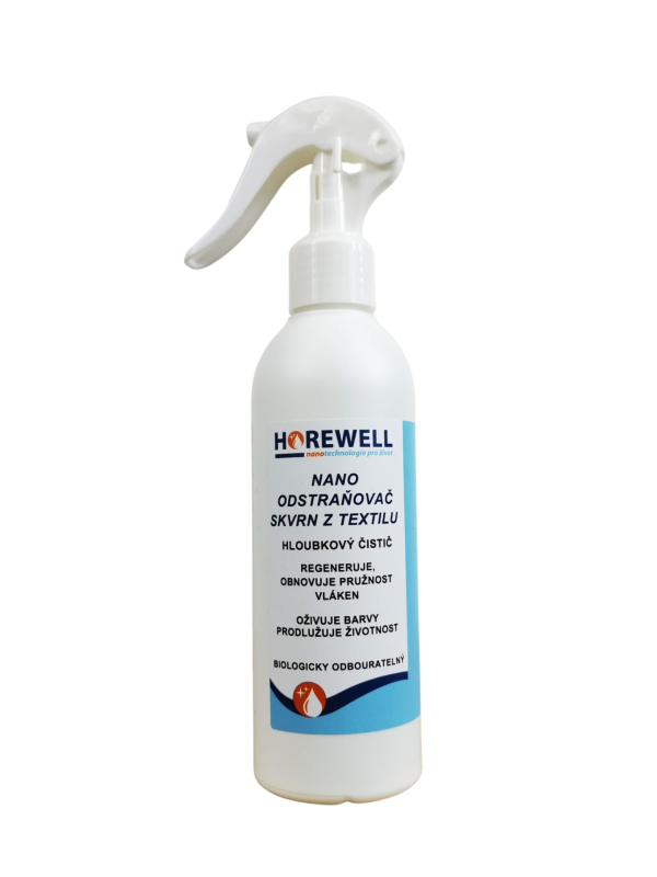 Horewell Nano odstraňovač škvŕn z textilu 250 ml Darček Nano handrička z mikrovlákna