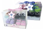 Dojčenské ponožky "Multipack" v darčekovej krabičke - 4 páry Dievčenské