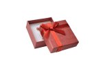Papierová darčeková krabička červená 60 x 60 mm