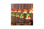 Světelný závěs 95LED vánoční stromek s hvězdičkami 2,5 m