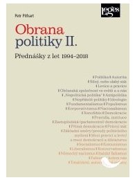 Obrana politiky II.Přednášky z let 1994-2018