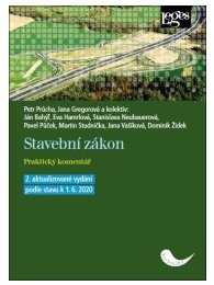 Stavební zákon. Praktický komentář 2. aktualizované vydání podle stavu k 1. 6. 2020