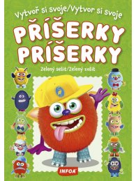 Vytvoř si svoje příšerky/Vytvor si svoje príšerky – Zelený sešit/Zelený zošit + samolepky