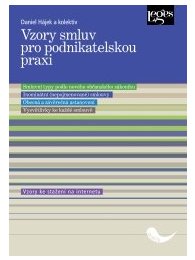 Vzory smluv pro podnikatelskou praxi