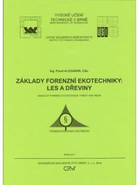 Základy forenzní ekotechniky: Les a dřeviny