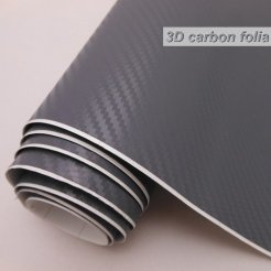3D karbónová folie šedá (š.1,27m)