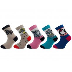 Detské ponožky mix farieb 5 párov