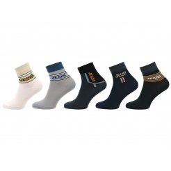 Ponožky Comfort zkrácené Jeans 5 párů mix barev