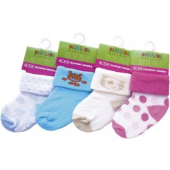Dojčenské ponožky 0 - 6 mesiacov 1 pár Dievčenské