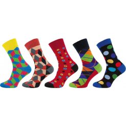 Ponožky Happy Socks 5 párov tvary