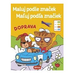 Maluj podle značek/Maľuj podľa značiek - Doprava