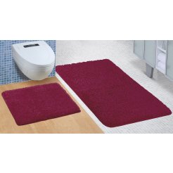 Kúpeľňová sada predložiek Micro 60x100 + 60x50cm bordó